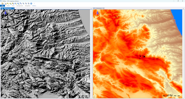 Elevation analysis using DEM data
