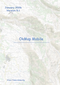 Cover of the OkMap Mobile PDF manual, complete guide for Android