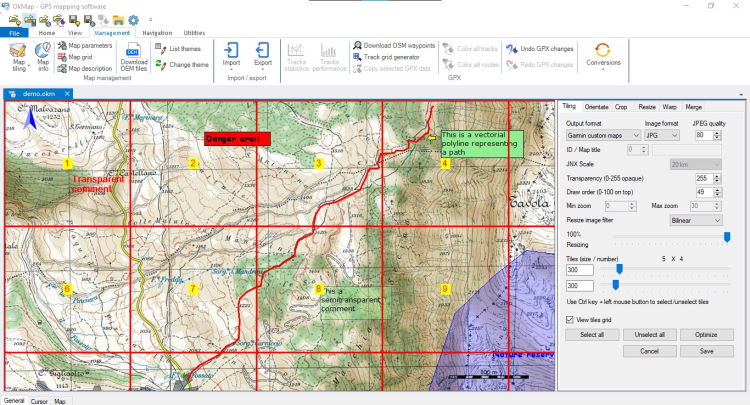 Creazione di una mappa personalizzata Garmin