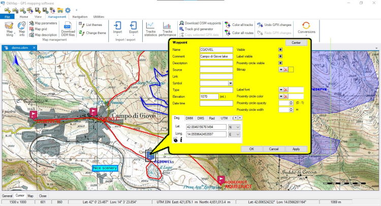 Changing the attributes of a waypoint