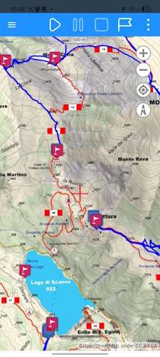 Creating and editing GPX routes and waypoints on a map